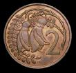 London Coins : A149 : Lot 1263 : New Zealand 2 Cents (undated 1967) obverse Bahamas legend, KM33 mule Unc with subdued lustre