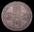London Coins : A149 : Lot 2180 : Halfcrown 1746 LIMA ESC 606 GVF nicely toned