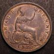 London Coins : A149 : Lot 2311 : Halfpenny 1877 Freeman 333 dies 14+N AU/GEF with traces of lustre, rated R14 by Freeman