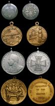 London Coins : A149 : Lot 968 : Sinking of the S.S.Lusitania MAY 1915 by Karl Goetz, iron (Eimer 1941A), Victory of Jutland Bank 191...