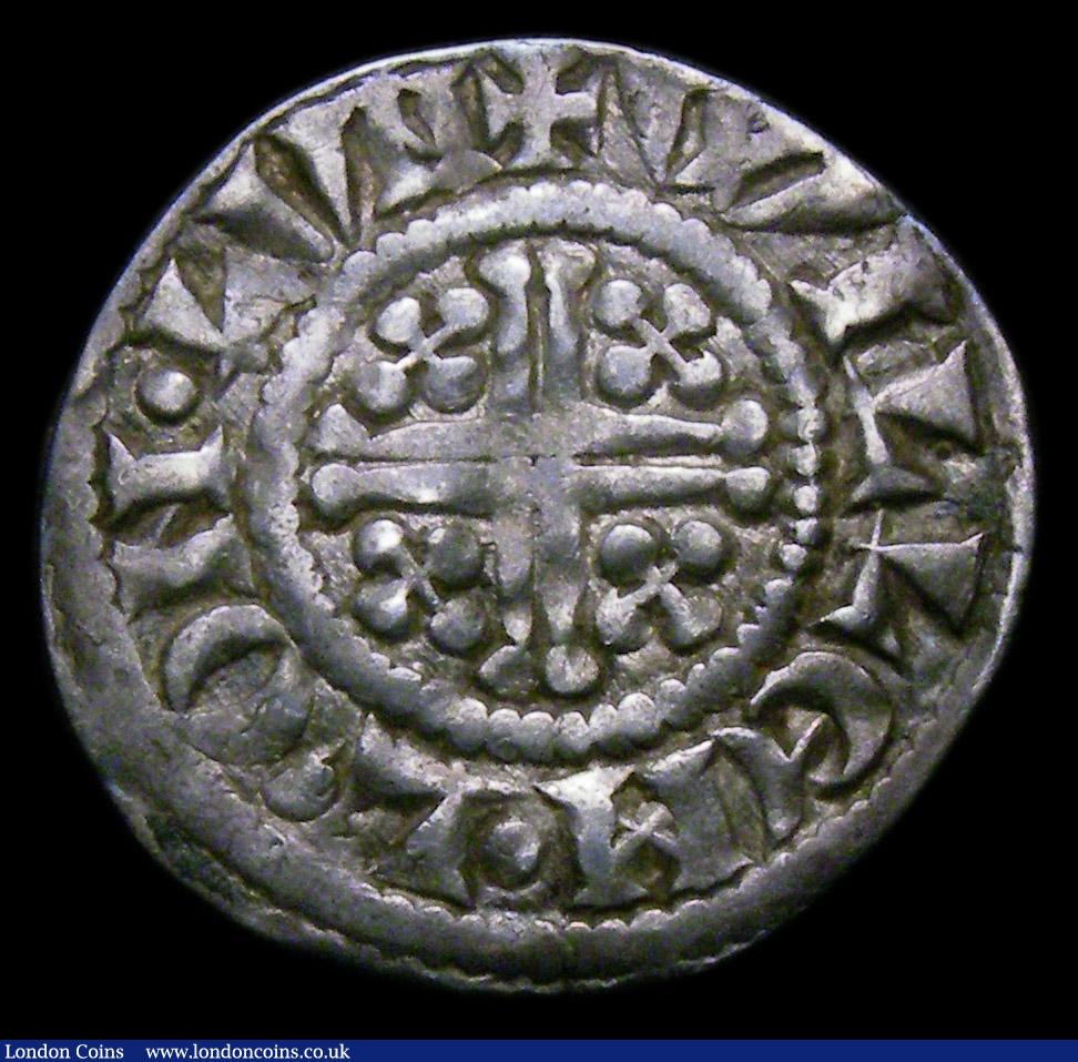 London Coins : A150 : Lot 1787 : Penny John Class Vc Letter X in the form of a St. Andrew's Cross S.1352 London Mint moneyer Wil...