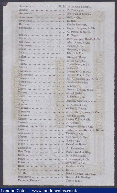 London Coins : A150 : Lot 211 : France, a sight note for Dix Livres Sterling (&pound;10 sterling) , Howard, Grand & Co., dated L...