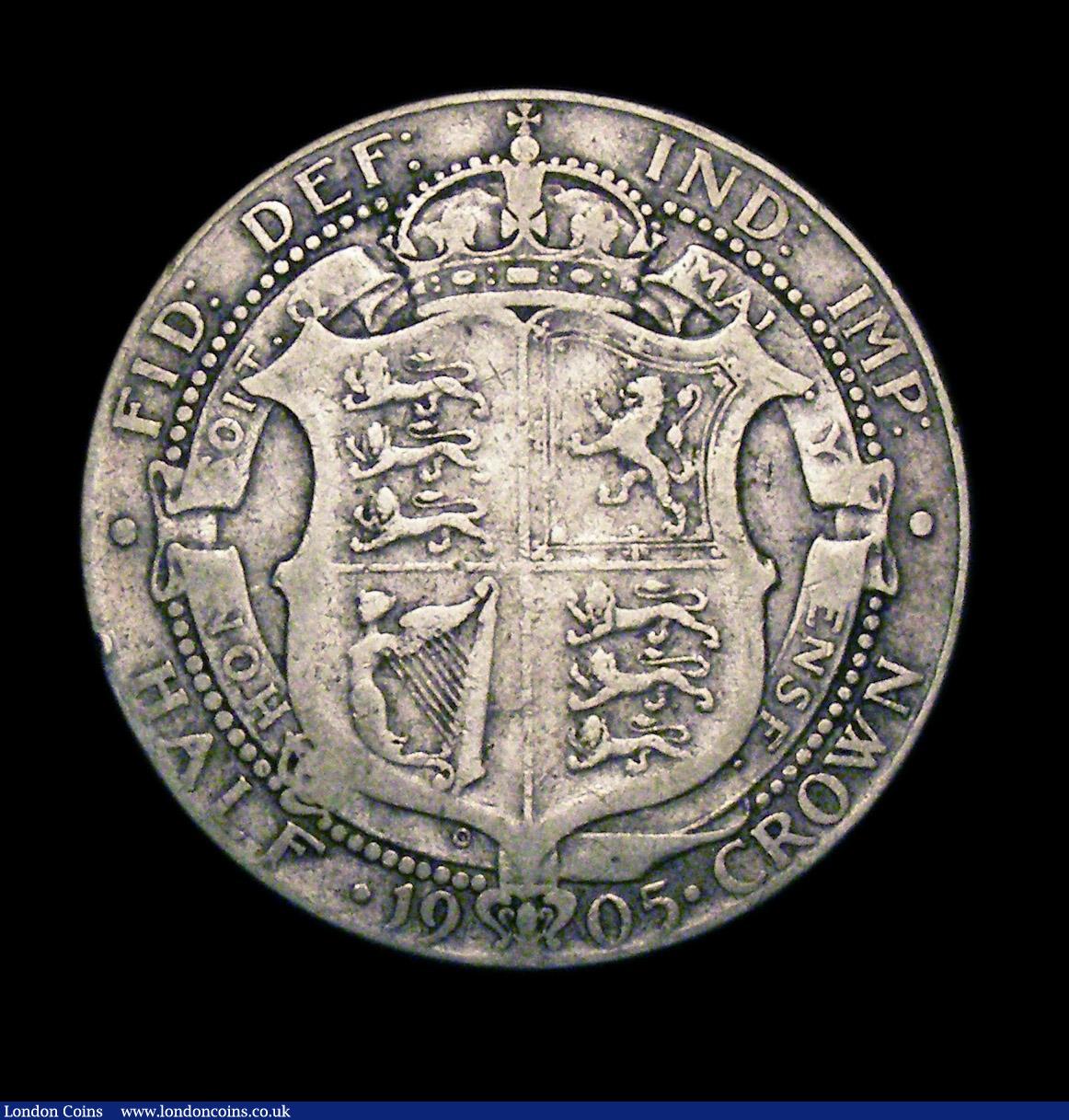 London Coins : A150 : Lot 2414 : Halfcrown 1905 ESC 750 VG the key date in the series