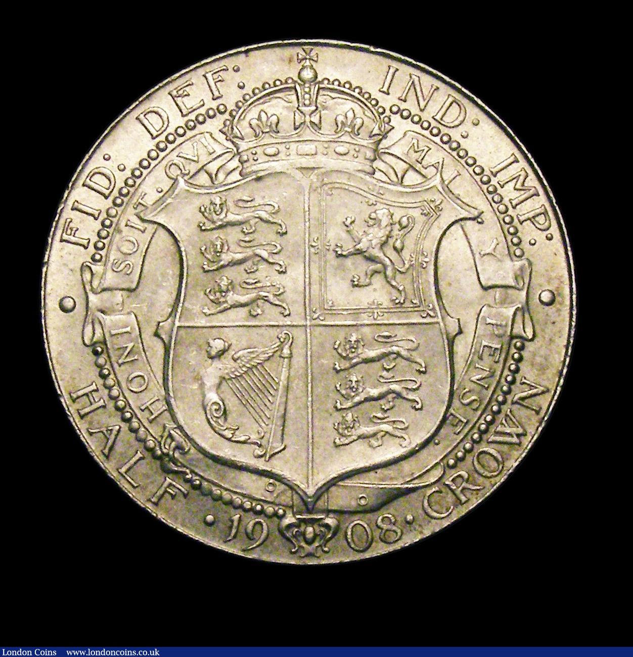 London Coins : A150 : Lot 2421 : Halfcrown 1908 ESC 753 UNC and pleasing, slabbed and graded CGS 78