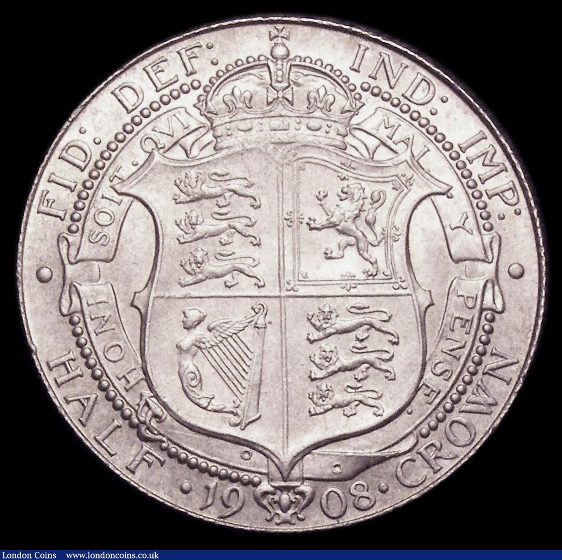 London Coins : A150 : Lot 2422 : Halfcrown 1908 ESC 753 UNC the obverse with some light contact marks