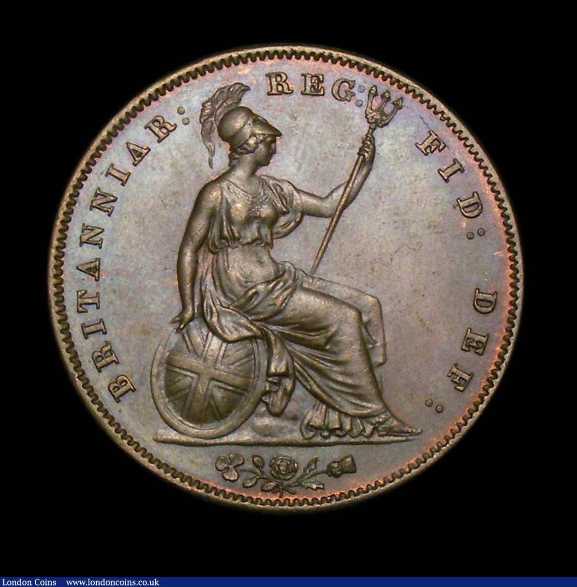 London Coins : A150 : Lot 2575 : Penny 1858 8 over 7 Peck 1516 EF the obverse with a few small spots