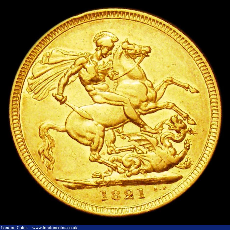 London Coins : A150 : Lot 2917 : Sovereign 1821 Marsh 5 VF with a few light contact marks