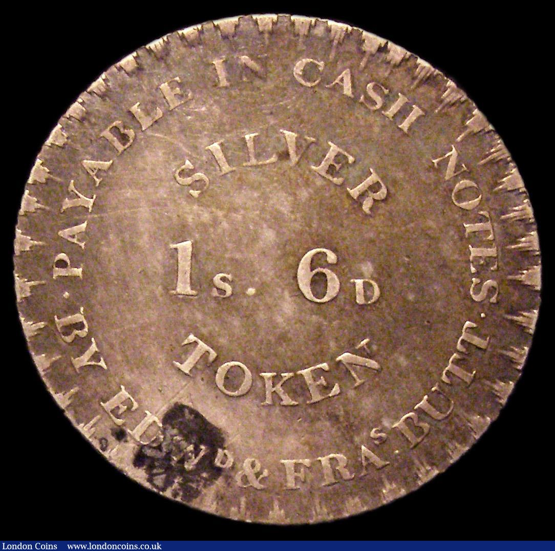 London Coins : A150 : Lot 652 : One Shilling and Sixpence 19th Century Lincolnshire Stamford 1811 Withers 16 Good Fine and attractiv...
