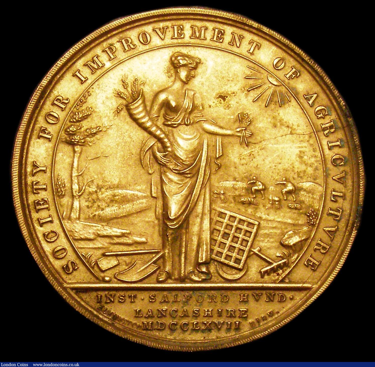 London Coins : A150 : Lot 746 : Royal Lancashire Agricultural Society, Agricultural Prize Medal 1937 22 grammes of 9 carat gold, Soc...