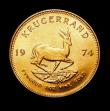 London Coins : A150 : Lot 1212 : South Africa Krugerrand 1974 Unc