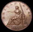 London Coins : A150 : Lot 2467 : Halfpenny 1790 Pattern in bronzed copper by Droz Peck 953 DH6 edge Guilloche UNC and nicely toned, E...