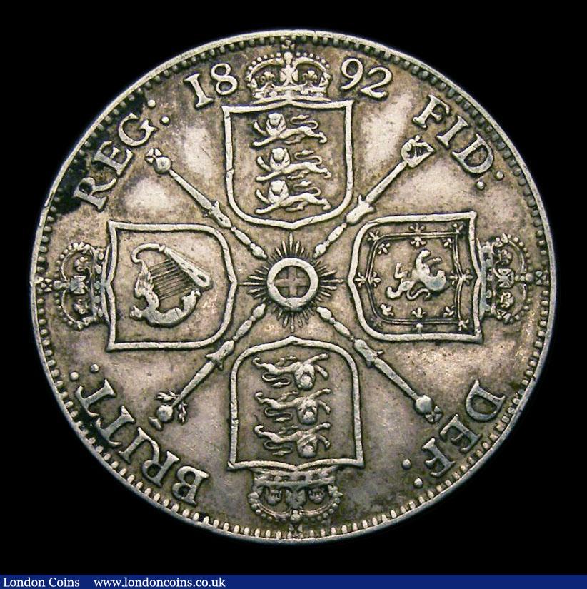 London Coins : A151 : Lot 1537 : Florin 1892 ESC 874, CGS type FL.V1.1892.01, Fine, slabbed and graded CGS 35