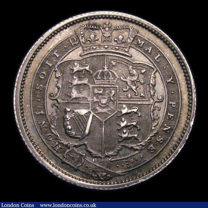 London Coins : A151 : Lot 1592 : Shilling 1819 ESC 1235, CGS type SH.G3.1819.01, A/UNC with grey tone, slabbed and graded CGS 70