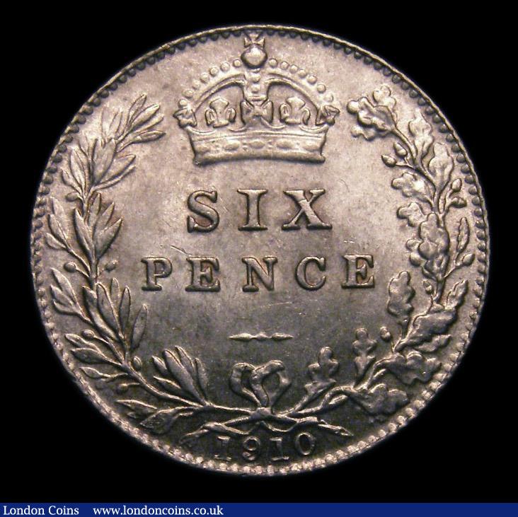 London Coins : A151 : Lot 1735 : Sixpence 1910 ESC 1794, CGS type SP.E7. 1910.01, UNC and lustrous with light contact marks, slabbed ...