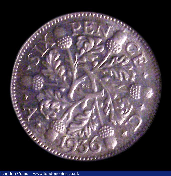 London Coins : A151 : Lot 1755 : Sixpence 1936 ESC 1825, CGS type SP.G5.1936.01, Choice UNC, slabbed and graded CGS 88
