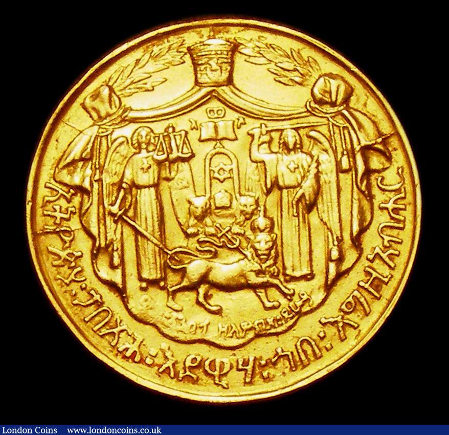 London Coins : A151 : Lot 1867 : Ethiopia Coronation of Haile Selassie EE1923 (1930) 25mm diameter VF ex-jewellery, weight 6.33 gramm...