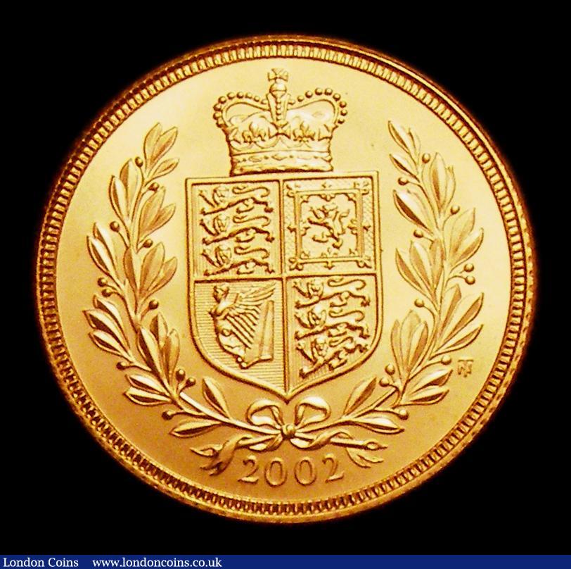 London Coins : A151 : Lot 3146 : Sovereign 2002 Shield, Marsh 316 Bullion issue UNC and lustrous