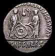London Coins : A151 : Lot 1983 : Ar Denarius.  Augustus.  C, 27 BC-14 AD.  Rev; Caius and Lucius Caesars standing facing, two shields...