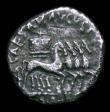 London Coins : A151 : Lot 2010 : Denarius Augustus with moneyer M.Durmius, Rome 18BC, hd. of Honos, Rev. CAESAR AVGVSTVS flower in qu...
