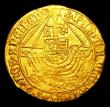 London Coins : A151 : Lot 2040 : Angel Henry VIII Third Coinage S.2300 mintmark Lis GVF, the portrait excellent, the ship with some w...