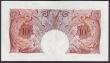 London Coins : A151 : Lot 94 : Ten shillings Peppiatt B256 issued 1948 unthreaded variety last series 14L 942257, lightly pressed E...