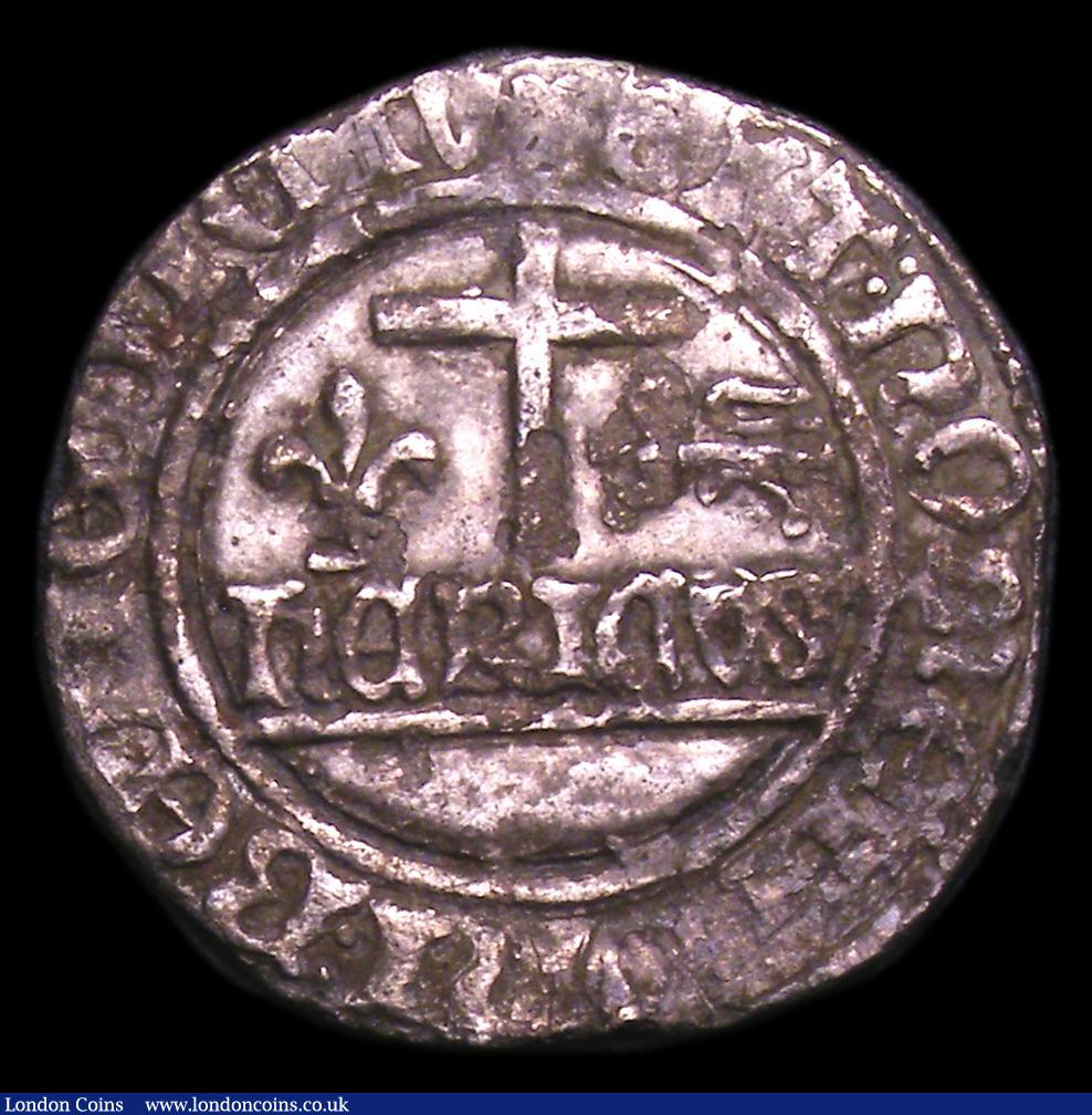 London Coins : A152 : Lot 1172 : France, Anglo-Gallic Grand Blanc aux Ecu Henry VI (1422-1453) Reverse Latin Cross with Fleur de lis ...