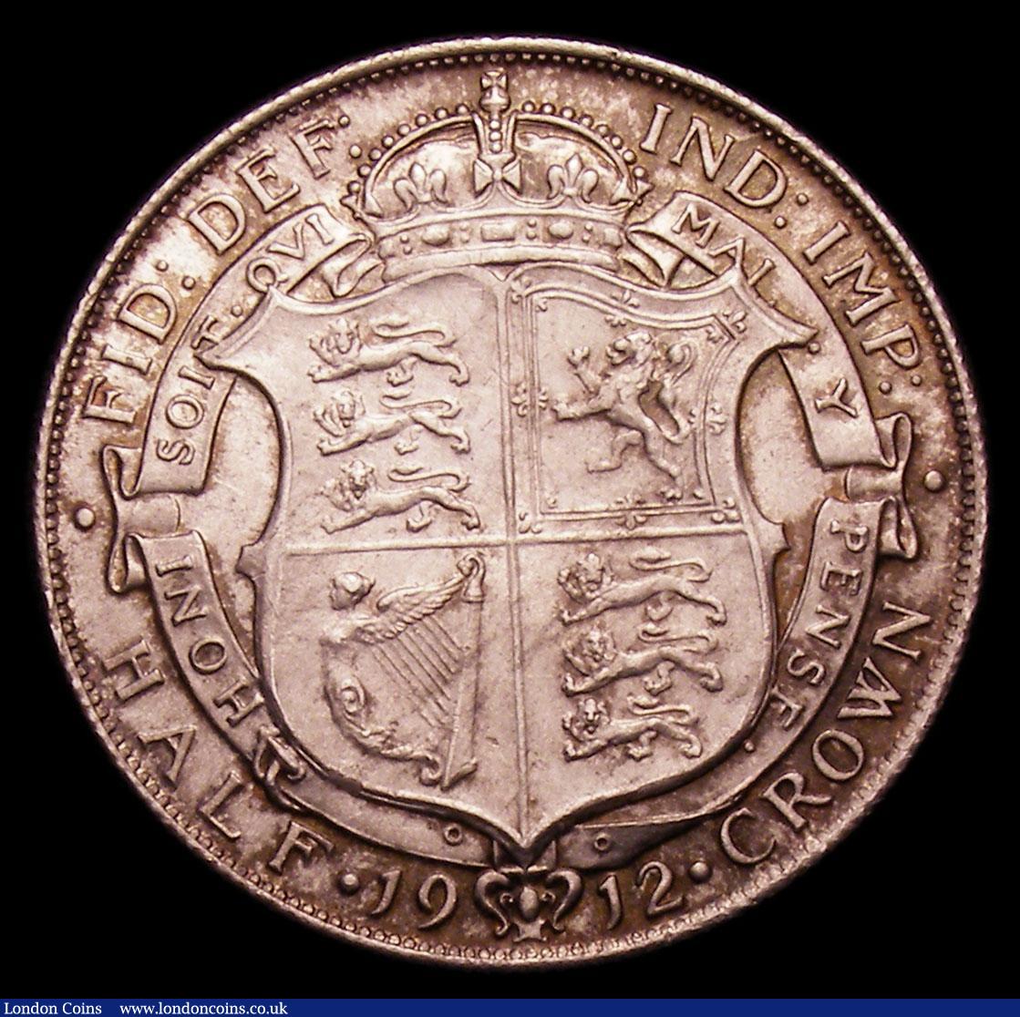 London Coins : A152 : Lot 2946 : Halfcrown 1912 ESC 759 AU/GEF with a light golden tone and a few small edge nicks