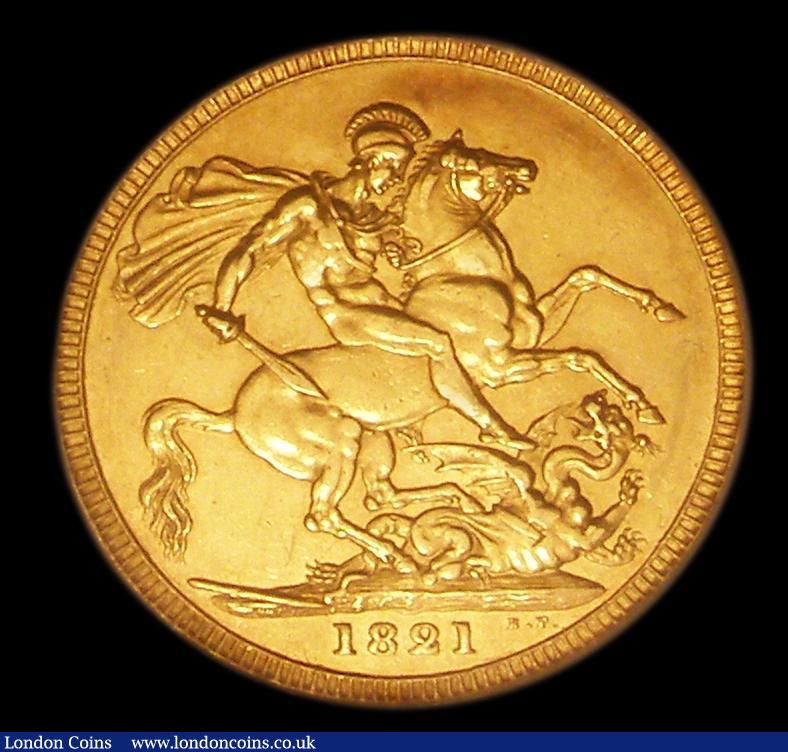 London Coins : A152 : Lot 3505 : Sovereign 1821 Marsh 5 EF and graded 65 by CGS and in their holder