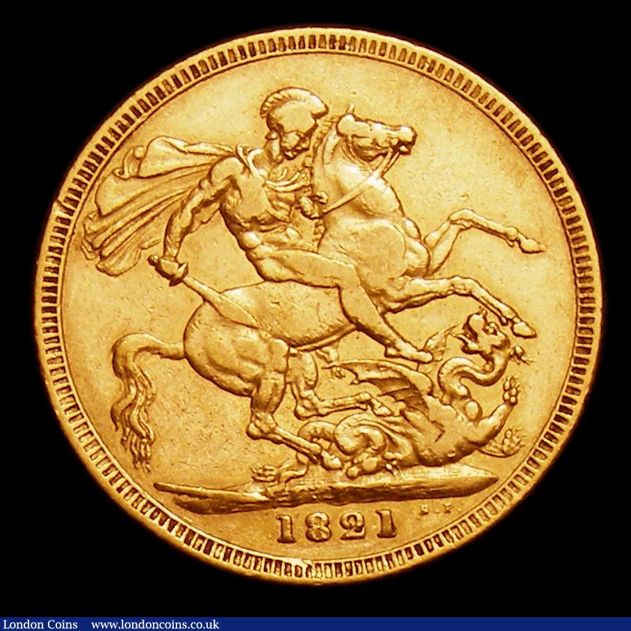 London Coins : A152 : Lot 3506 : Sovereign 1821 Marsh 5 Good Fine/Fine 