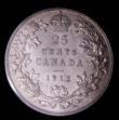 London Coins : A152 : Lot 1115 : Canada 25 Cents 1912 KM#24 slabbed and graded ICCS MS64