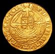 London Coins : A152 : Lot 1955 : Angel Henry VIII First Coinage S.2265 mintmark Portcullis EF the reverse near so probably as struck ...