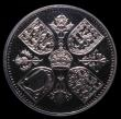 London Coins : A152 : Lot 2633 : Crown 1953 VIP Proof with frosted design and highly polished fields ESC 393M, clearly a VIP issue, e...