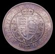 London Coins : A152 : Lot 2910 : Halfcrown 1893 Proof ESC 727 Davies 663 dies 2B UNC/nFDC with grey tone, the obverse with some hairl...
