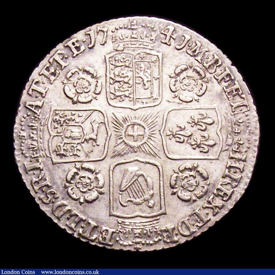 London Coins : A153 : Lot 2301 : Sixpence 1741 Roses ESC 1613 EF