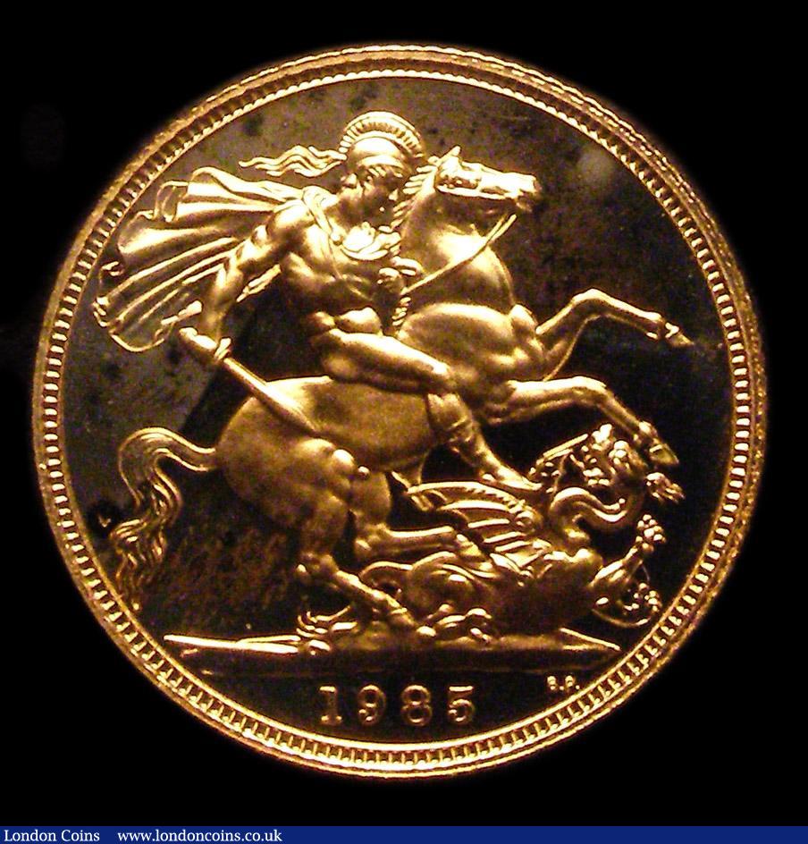 London Coins : A153 : Lot 2327 : Sovereign 1985 Proof nFDC uncased