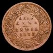 London Coins : A153 : Lot 1026 : India Half Anna 1875 Calcutta Mint KM#468 GVF with a couple of small spots, Rare