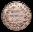 London Coins : A153 : Lot 1027 : India Half Rupee 1835 Calcutta Mint, F incuse on truncation KM#449.2 UNC with a pleasing residual go...