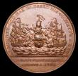London Coins : A153 : Lot 2044 : Battle of the Nile 1798 38mm diameter in bronze by T.Wyon Snr. Eimer 893 Obverse bust almost facing,...