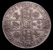 London Coins : A153 : Lot 2529 : Crown 1713 Roses and Plumes ESC 109 Good Fine and bold, an even and pleasing coin for the grade