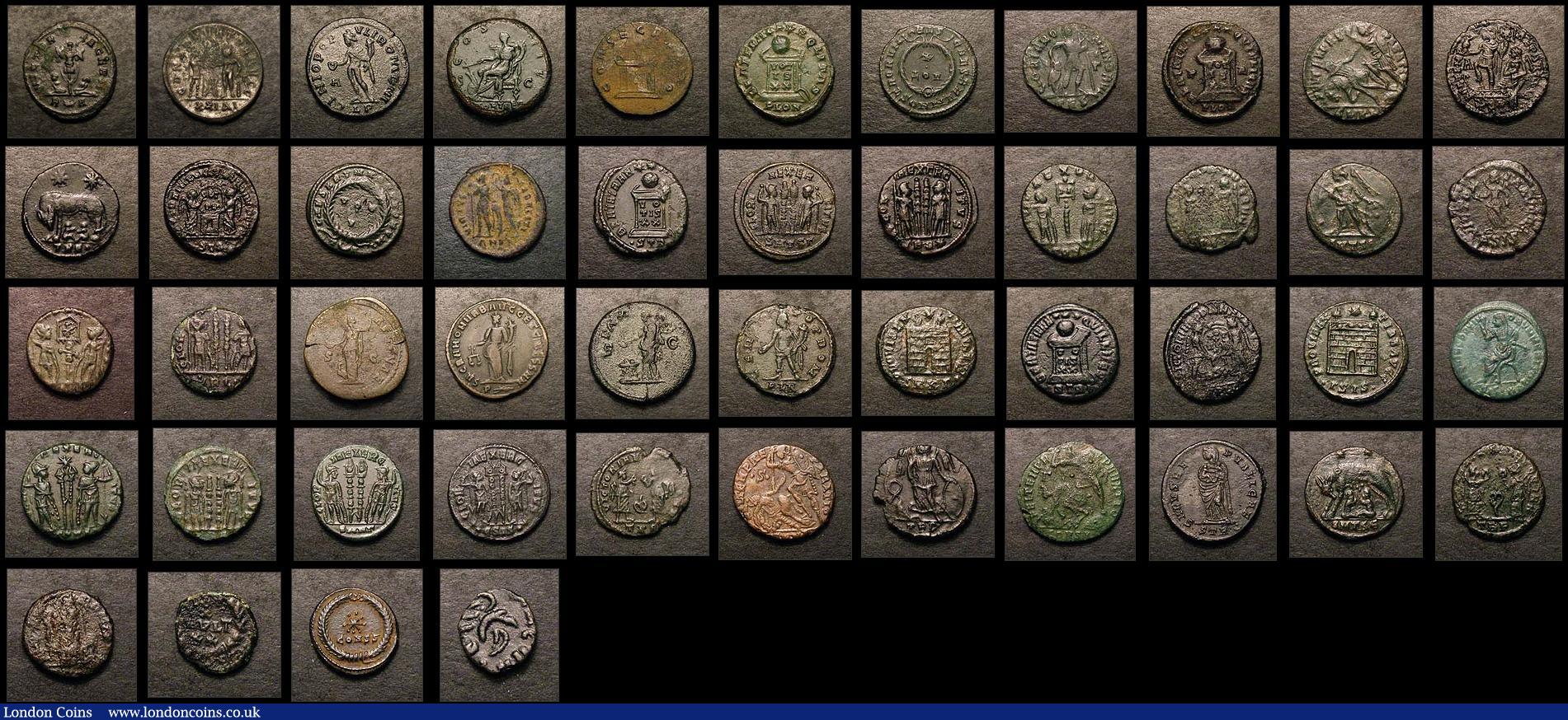 London Coins : A154 : Lot 1495 : A collection of Roman bronze.  A good selection from the 1st-4th century.  Some good collectable gra...