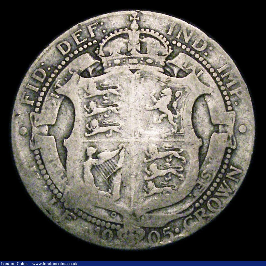 London Coins : A154 : Lot 2218 : Halfcrown 1905 ESC 750 VG/Fair the key date in the series