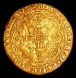 London Coins : A154 : Lot 1634 : Noble Edward III Treaty Period 1361-1369, Calais Mint, C at centre, no flag, S.1505 VF with a surfac...