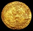 London Coins : A154 : Lot 1635 : Noble Henry VI S.1803 Calais Mint, Obverse: Flag at stern, annulet by sword arm, Reverse: Annulet in...