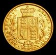 London Coins : A154 : Lot 2882 : Sovereign 1880M Shield Reverse Marsh 61, S.3854, EF/AU the reverse lustrous, Very Rare