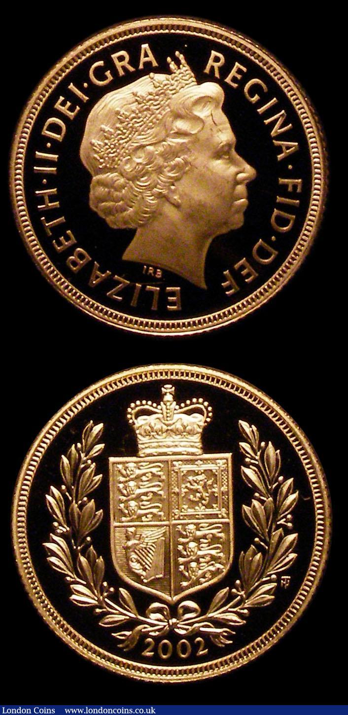 London Coins : A155 : Lot 1631 : Sovereigns (2) 2002 Proof and 2005 Proof both nFDC