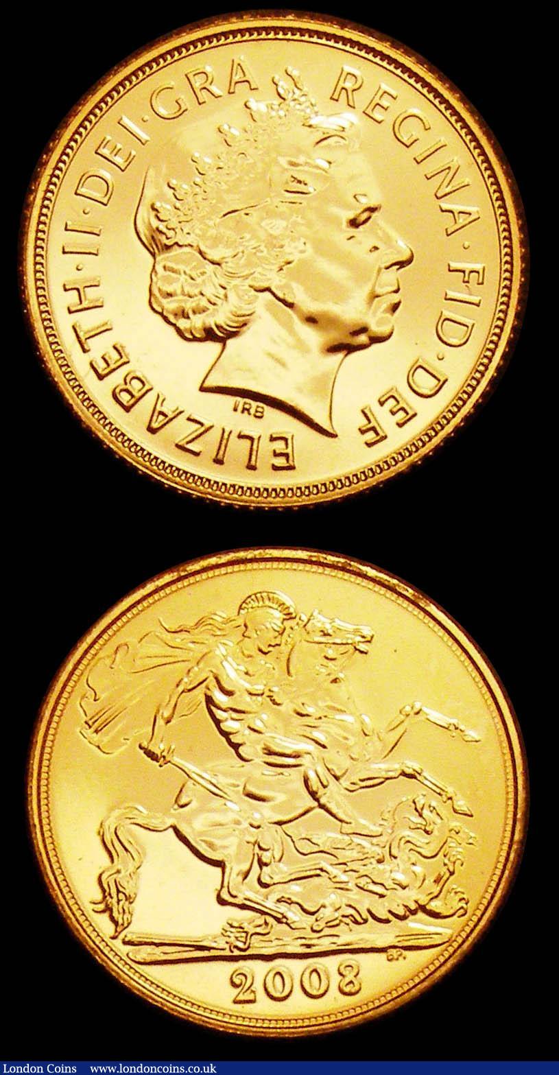 London Coins : A155 : Lot 1632 : Sovereigns 2008 S.4430 (2) both lustrous UNC