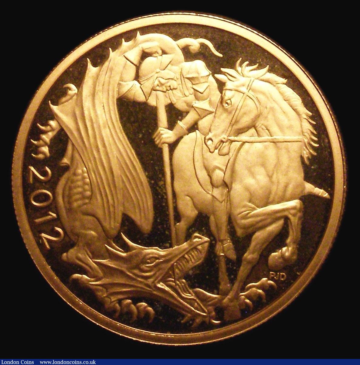 London Coins : A155 : Lot 865 : Five Pounds 2012 Gold Proof S.4404 nFDC uncased