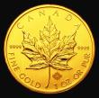London Coins : A155 : Lot 2200 : Canada 50 Dollars 2013 with Maple Leaf security feature Gold One Ounce KM#1488 Lustrous UNC