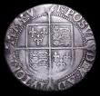 London Coins : A155 : Lot 531 : Shilling Elizabeth I Seventh Issue S.25847 mintmark 1, VG or better/Fine