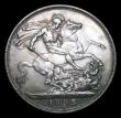 London Coins : A155 : Lot 750 : Crown 1893 LVI ESC 303 Davies 501 dies 1A UNC, slabbed and graded CGS 78